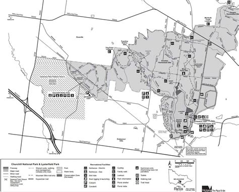 churchill national park map